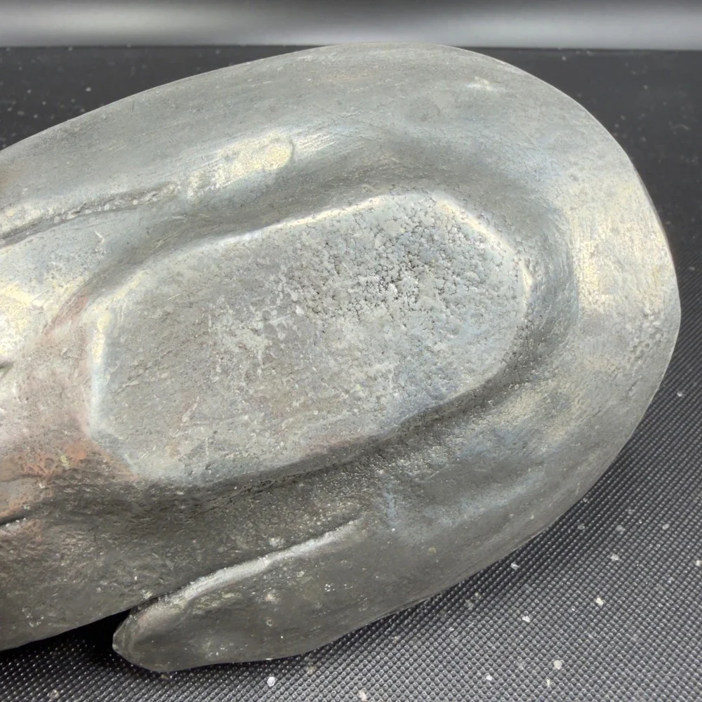 Patrick Meyer Pewter Art Hand Brutalist Modernist Jewelry Trinket Dish Catchall‎